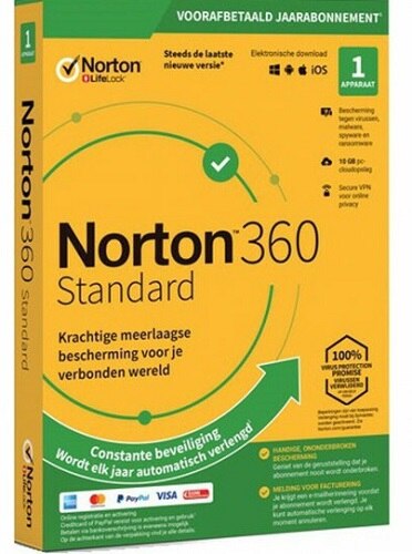 Symantec Norton 360 Standard 1-Year Subscription for 1 Device