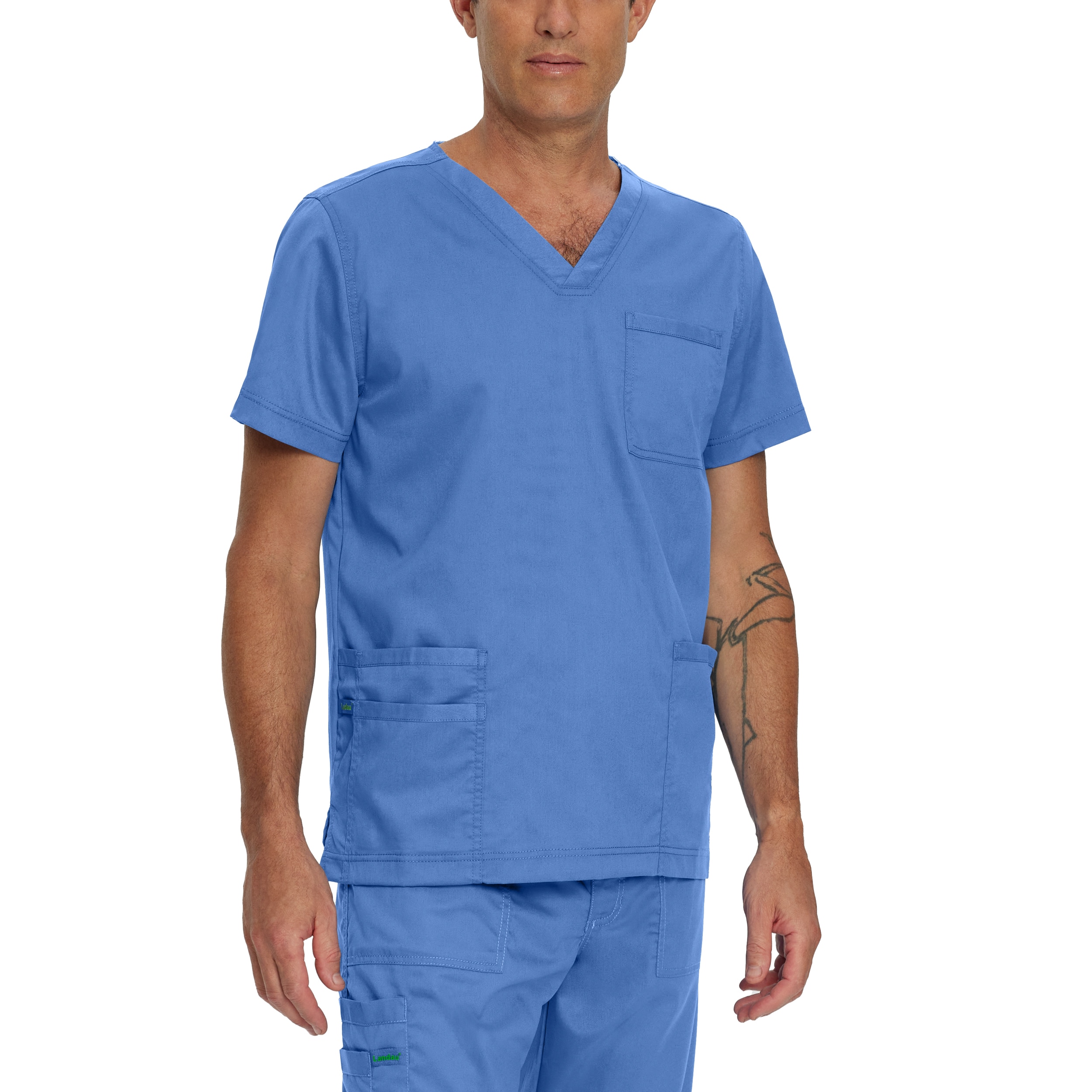 Men's 4 Pocket V-Neck Scrub Top