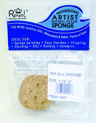 Royal Brush Artist's Sponge, Elephant Ear, 2-1/2"-3"