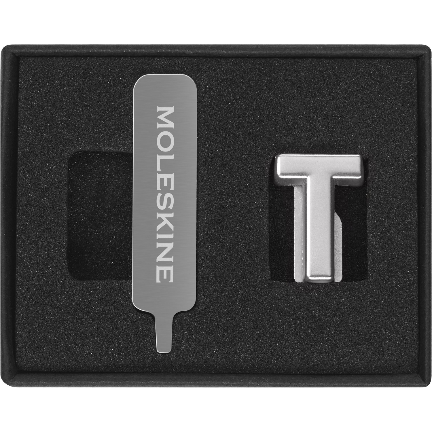 MOLESKINE PINS T SILVER