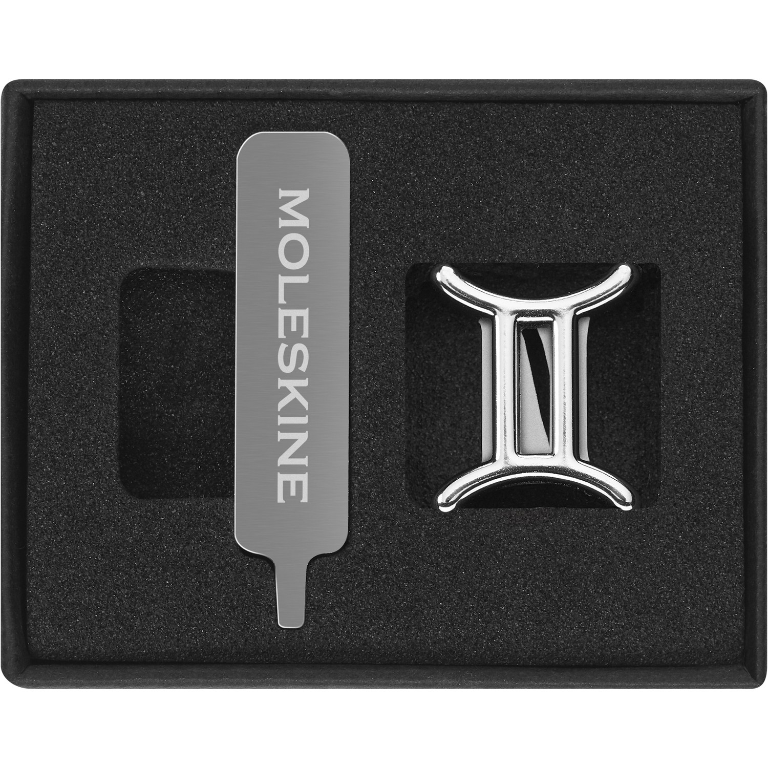 MOLESKINE PINS GEMINI SILVER