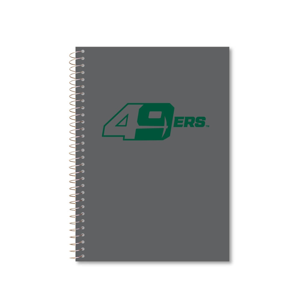 Roaring Premium 3 Subject 9.5 x 6.5 Notebook, College Ruled 20lb Paper, Pressboard Foil Cover