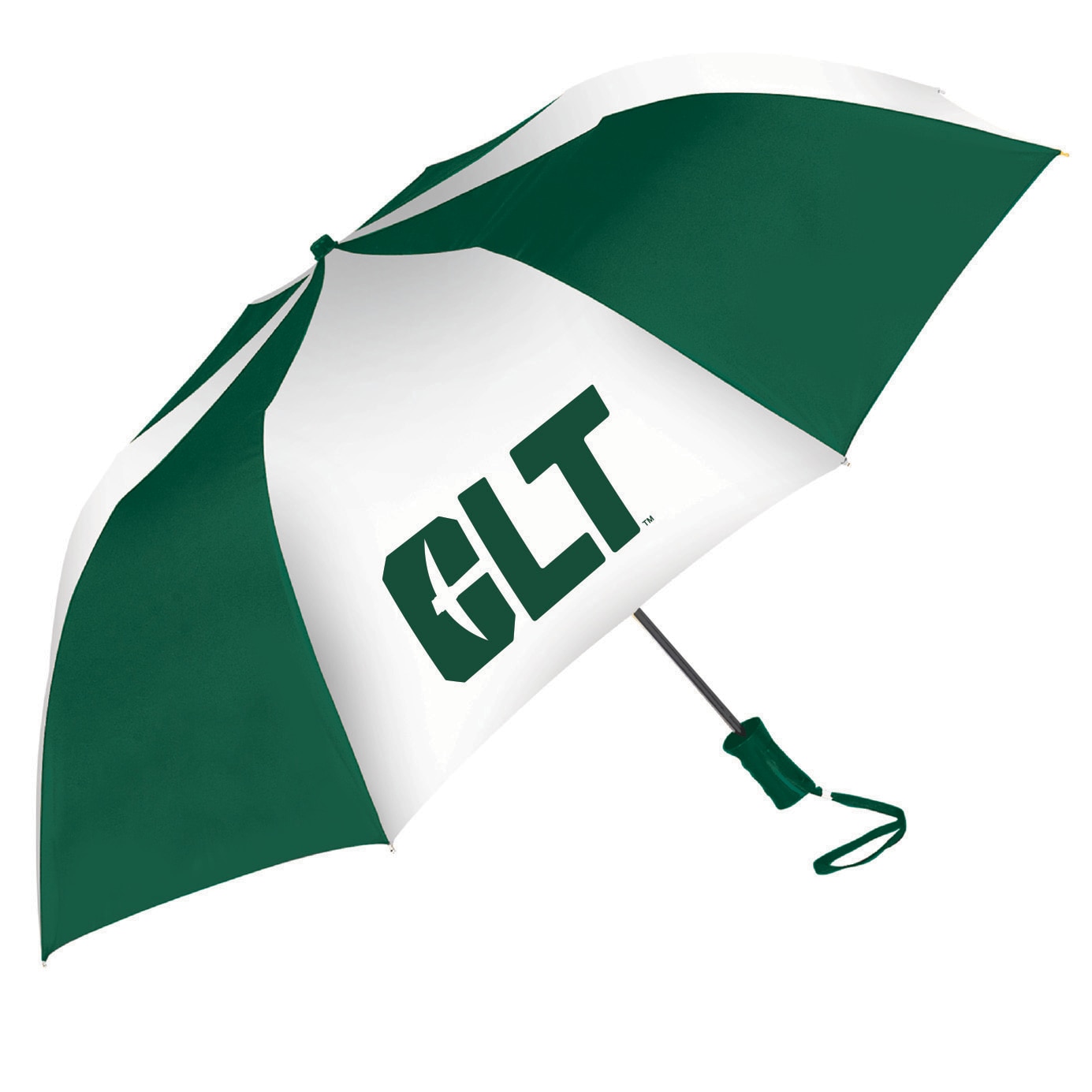 "The Sport" 2-Tone Emblematic Umbrella Automatic Folding 48" Coverage
