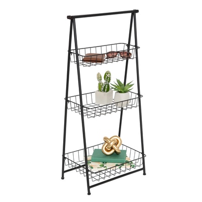 3-Tier Folding Ladder Shelf