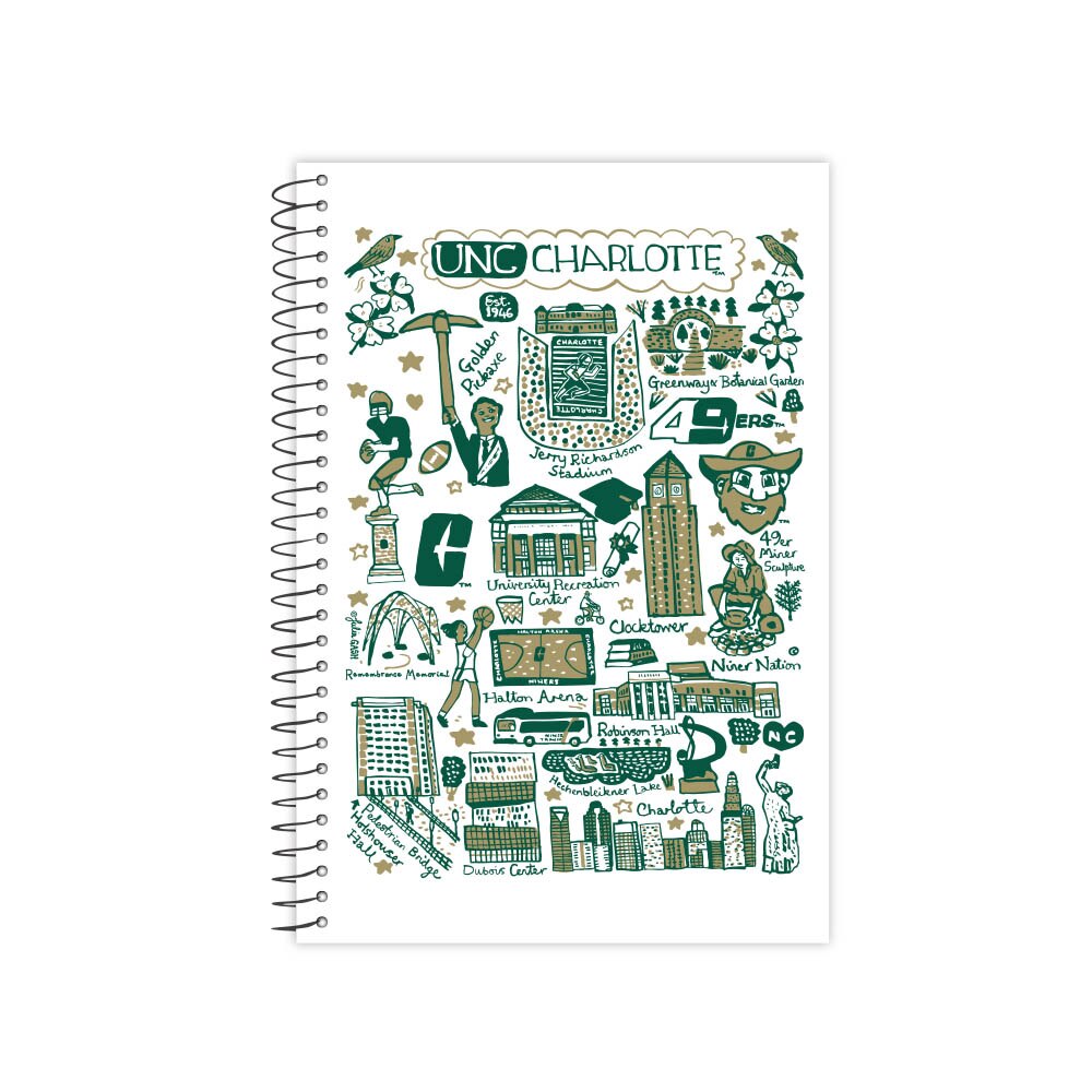 Emblematic Julia Gash One Subject College Ruled Journal