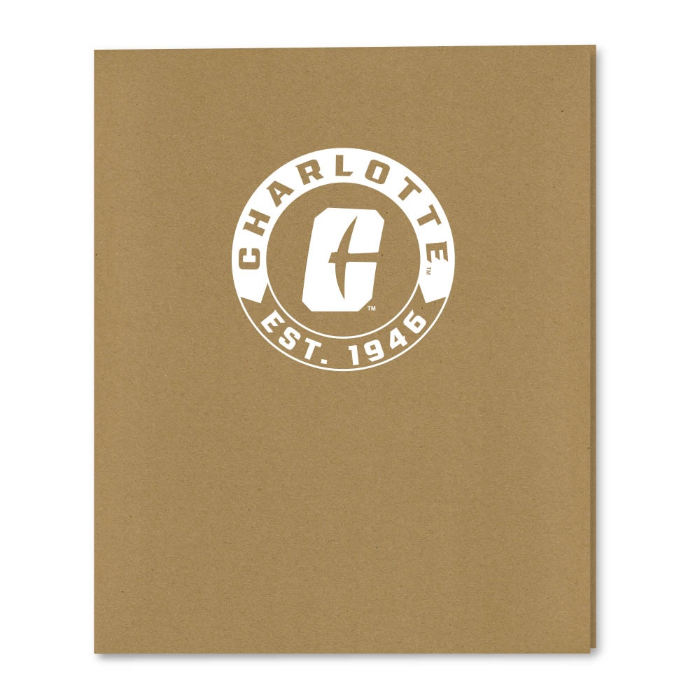 Recycled Emblematic Kraft 2 Pocket Folder, Classic