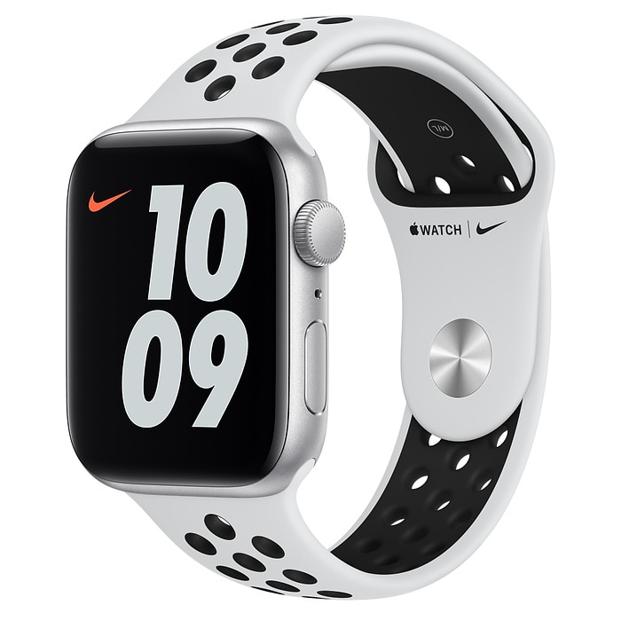 Apple Watch Nike SE 44 mm Silver AL Platinum Black SB