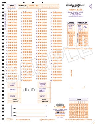 Scantron Form 207760