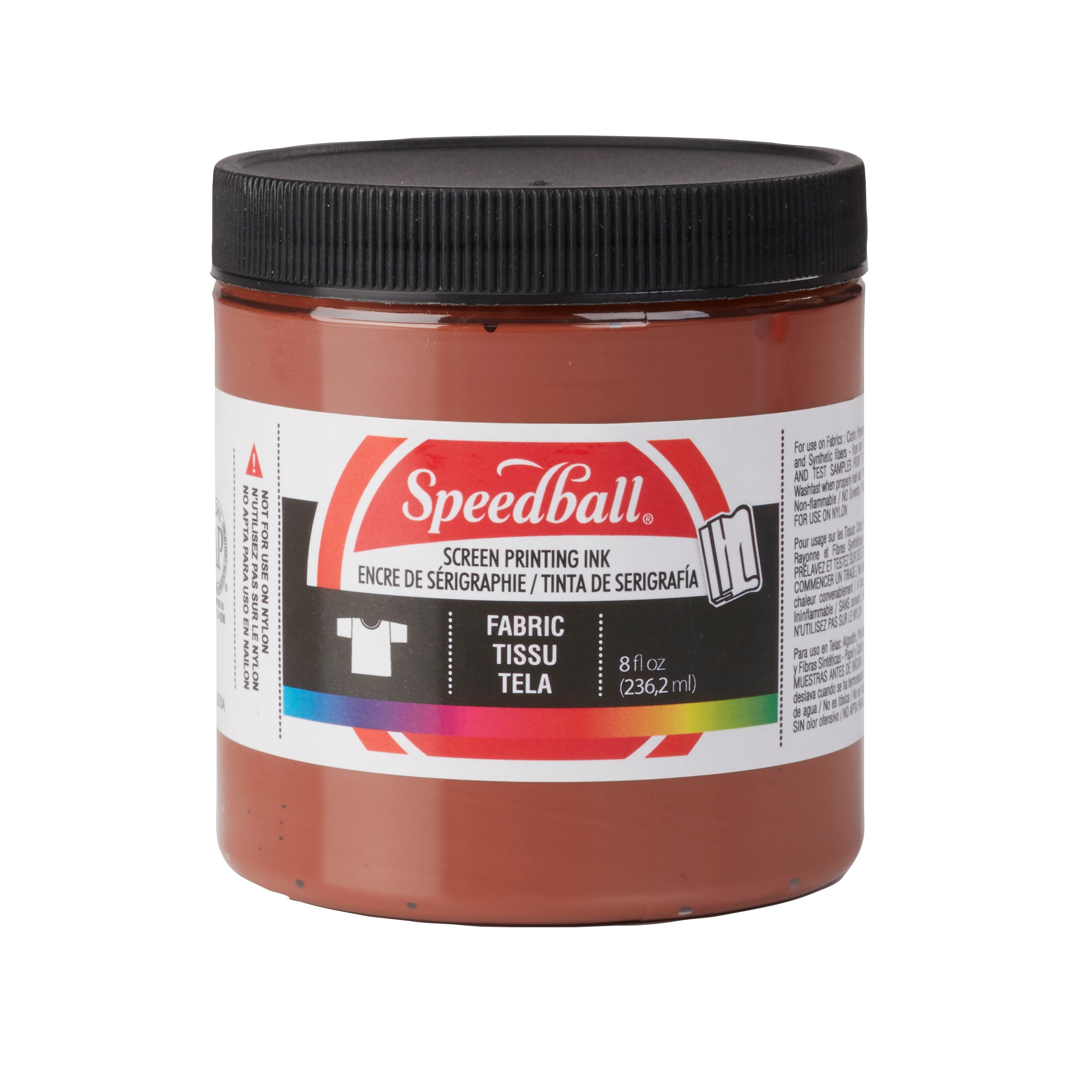 Speedball Fabric Screen Printing Ink, 8 oz., Brown