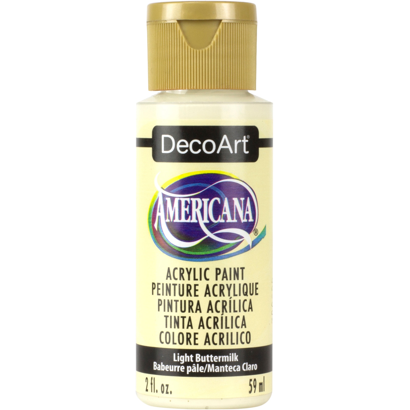 DecoArt Americana Acrylic Color, 2 oz., Light Buttermilk