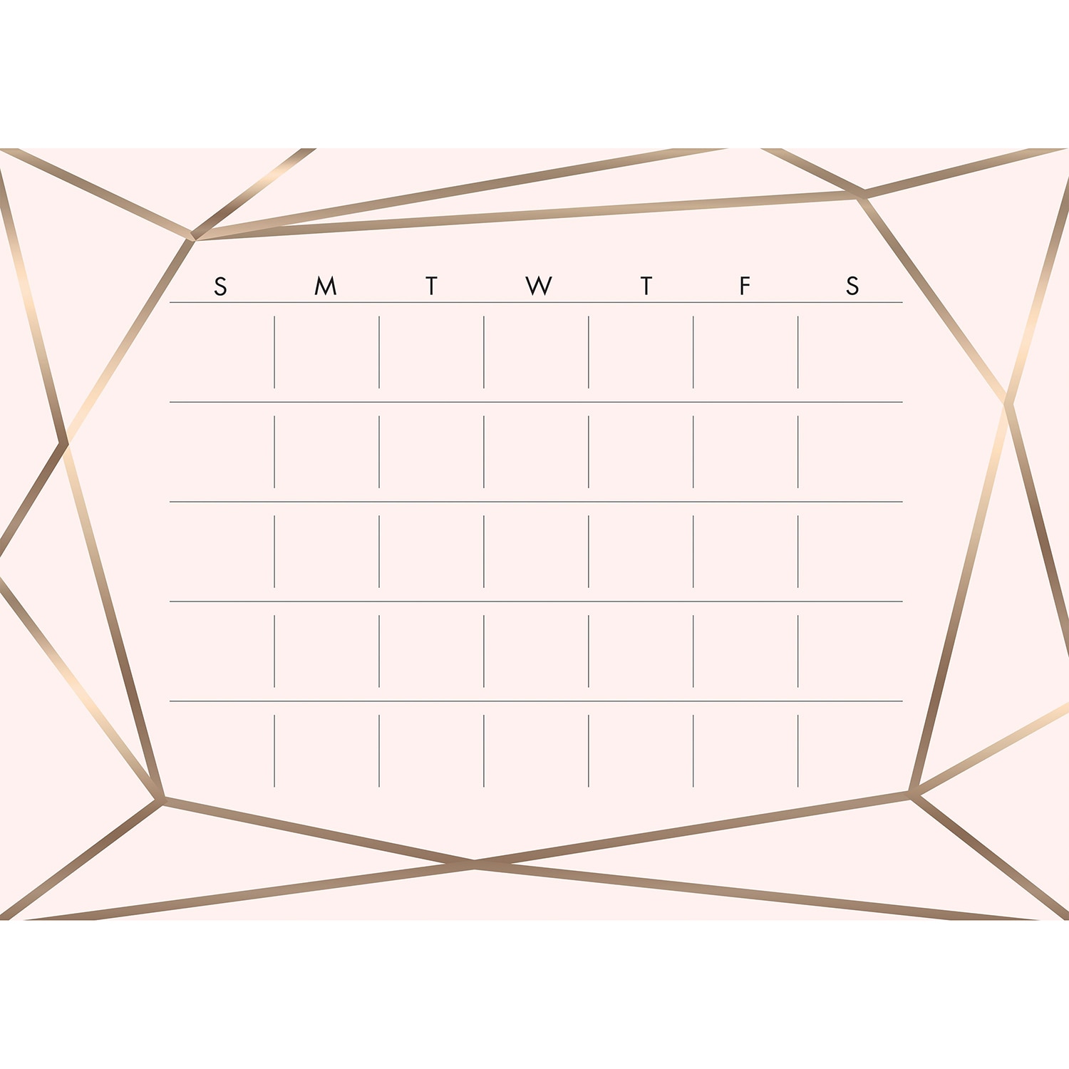 RoomMates Blush Beauty Dry Erase Peel and Stick Calendar