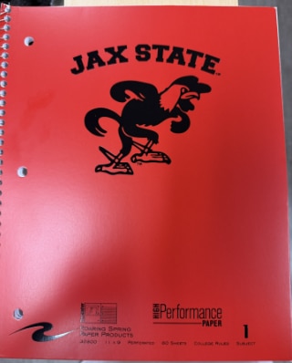 Roaring Premium 1 Subject Notebook, 8.5x11 College Ruled 20lb Paper, Pressboard Foil Cover