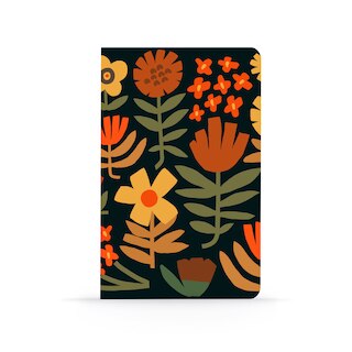 Chunky Floral Lay Flat Notebook