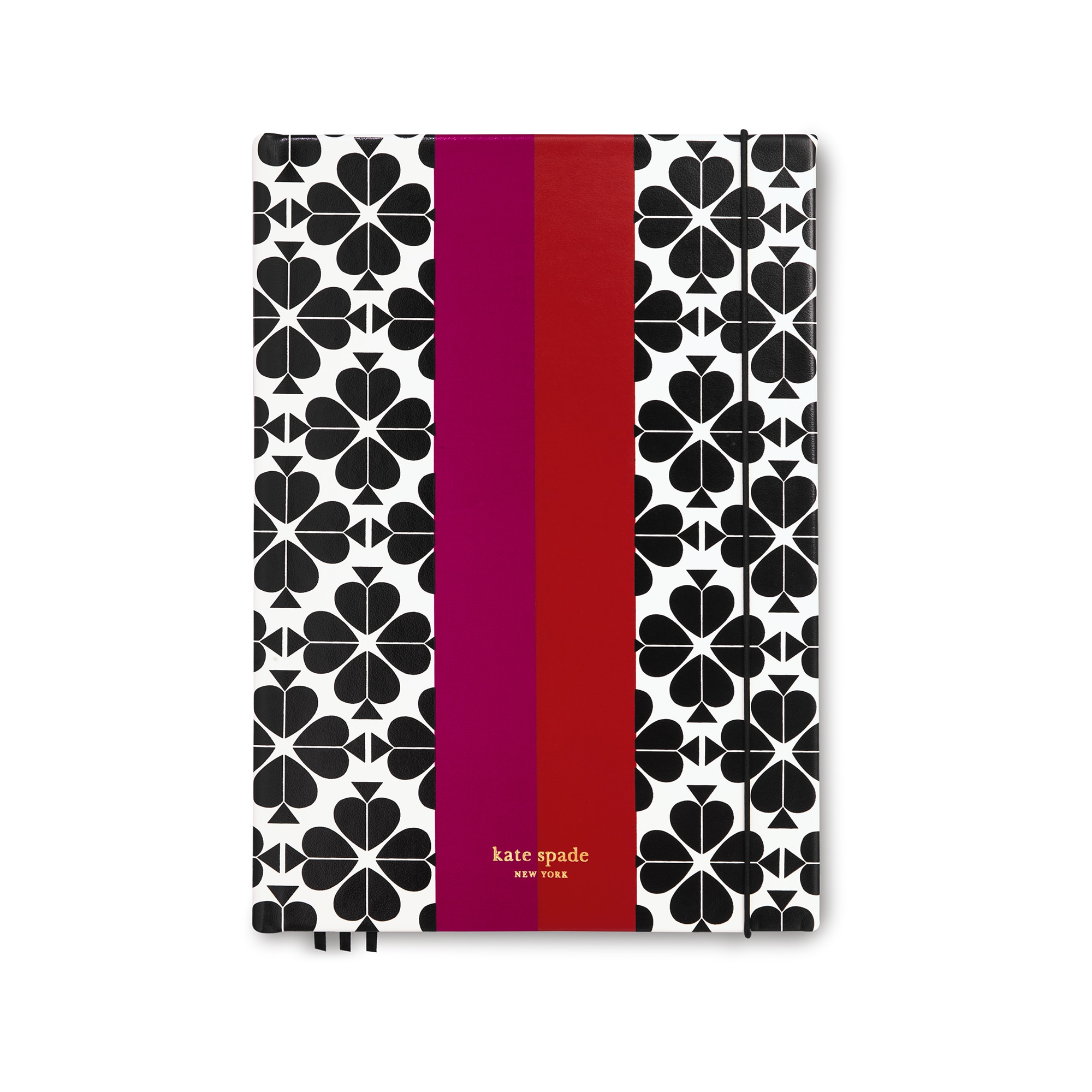 Kate Spade New York Take Note XL Notebook Black Spade Flower