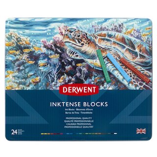Derwent Inktense Block 24-Color Tin Set