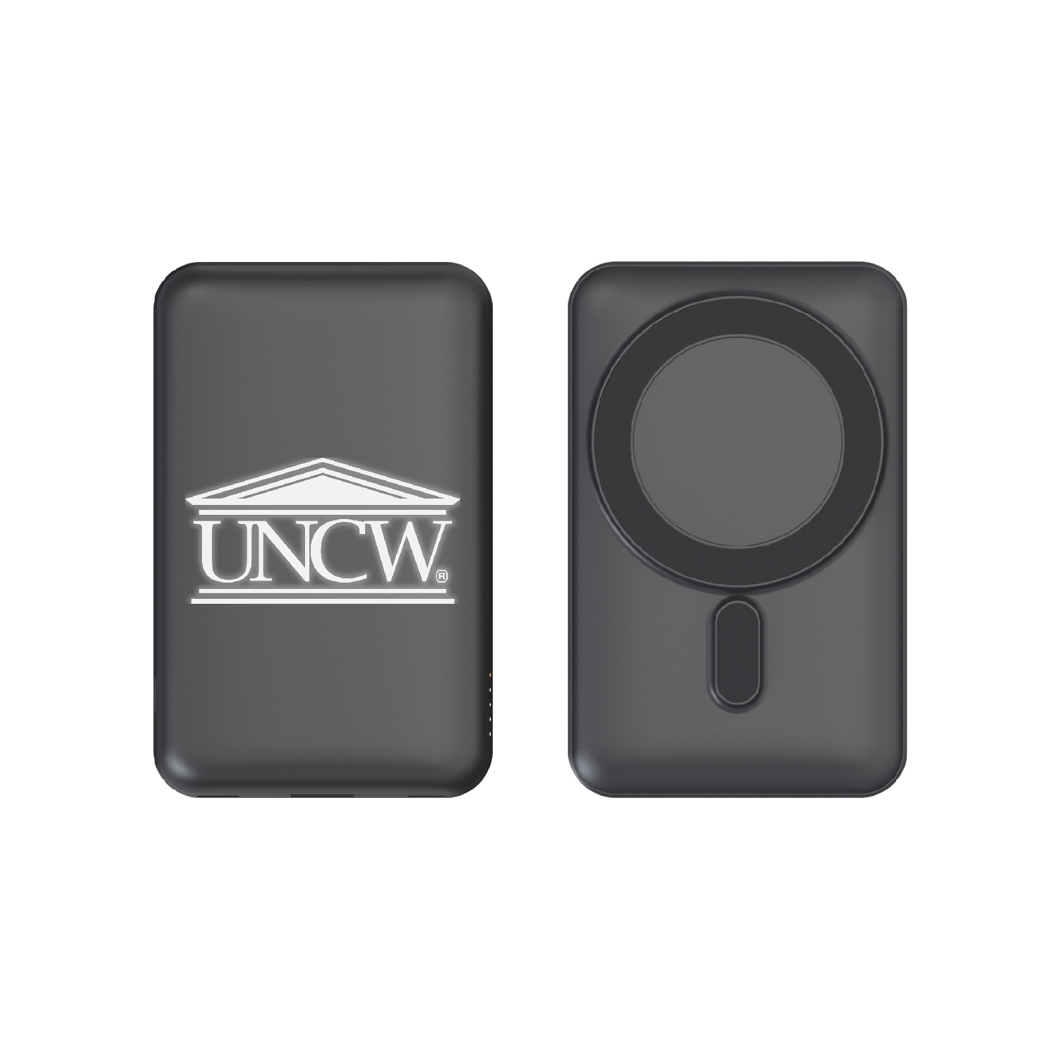 University of North Carolina at Wilmington Mag Safe Compatible Power Bank, Black, Alumni