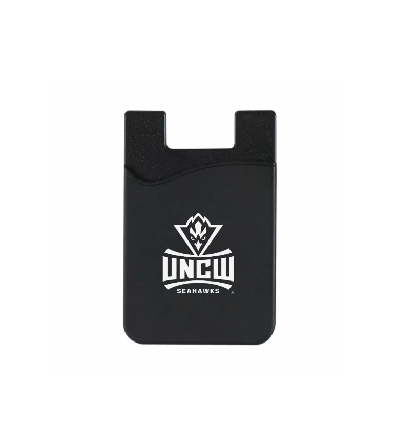 University of North Carolina at Wilmington Leather Wallet Sleeve (Top Load), Black, Classic