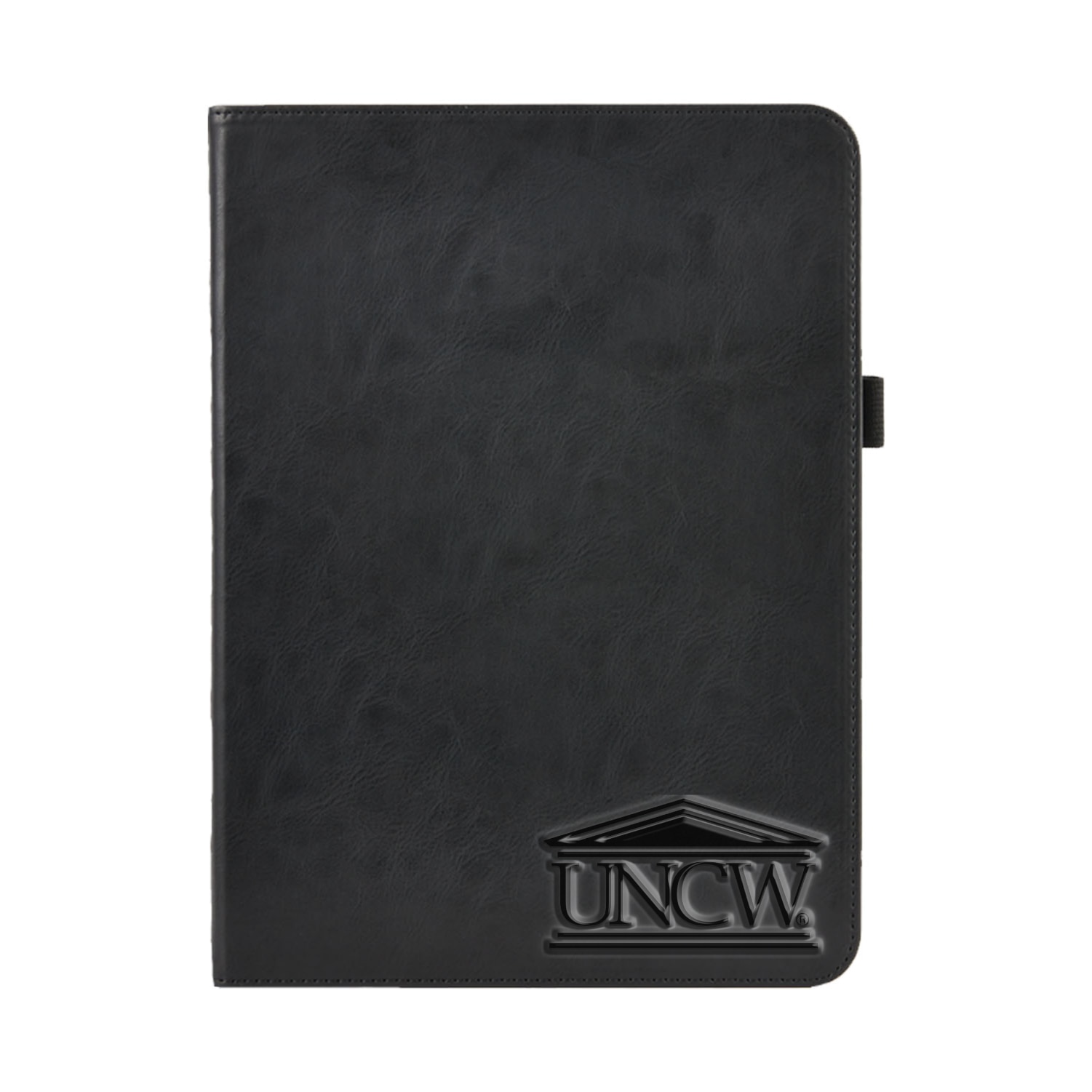 University of North Carolina at Wilmington Black Leather Folio Tablet Case, Alumni V2 - iPad (9th ge