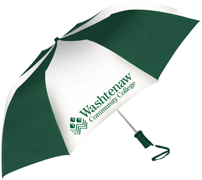 "The Sport" 2-Tone Emblematic Umbrella Automatic Folding 48" Coverage