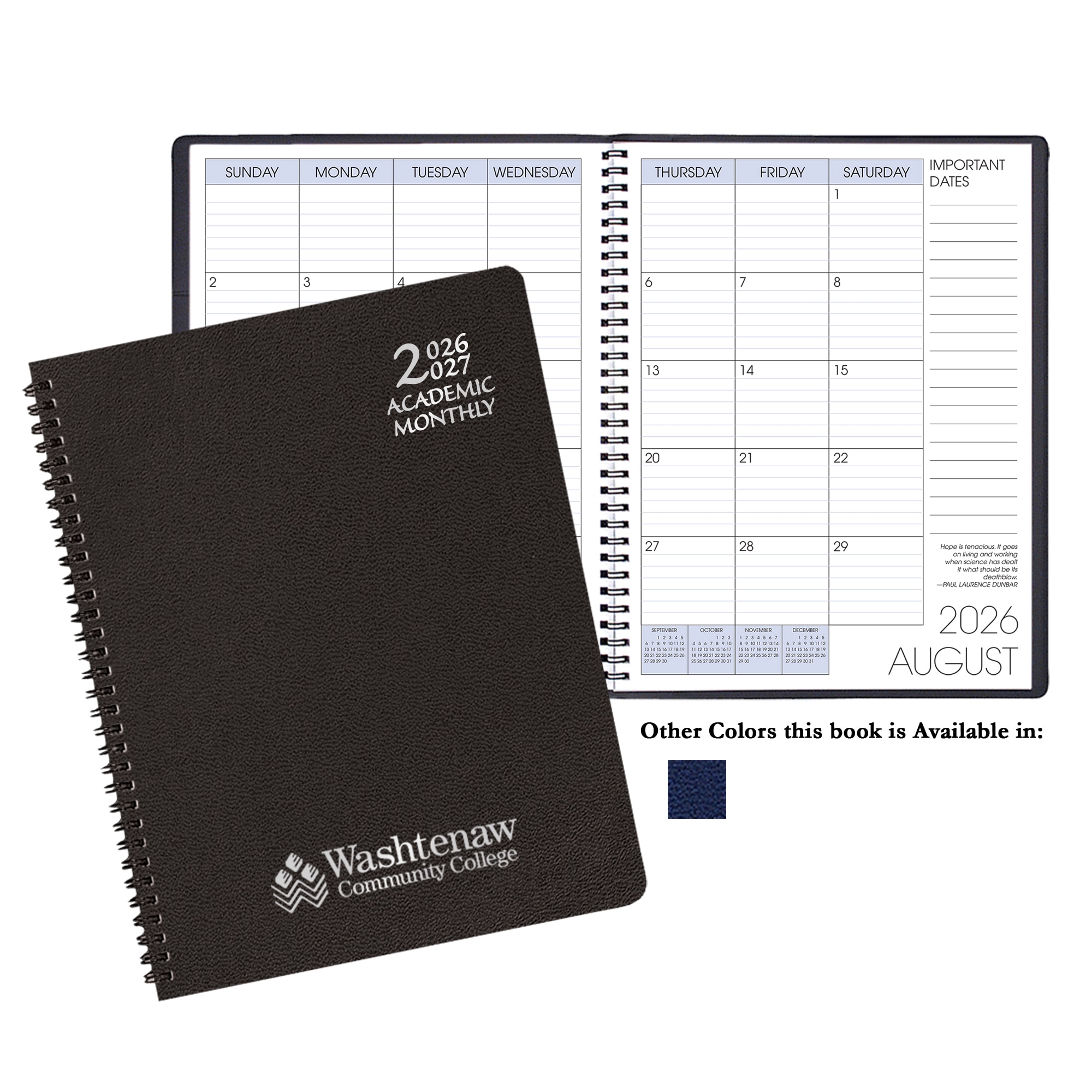 Payne '26-'27 Imprinted Academic Monthly Planner