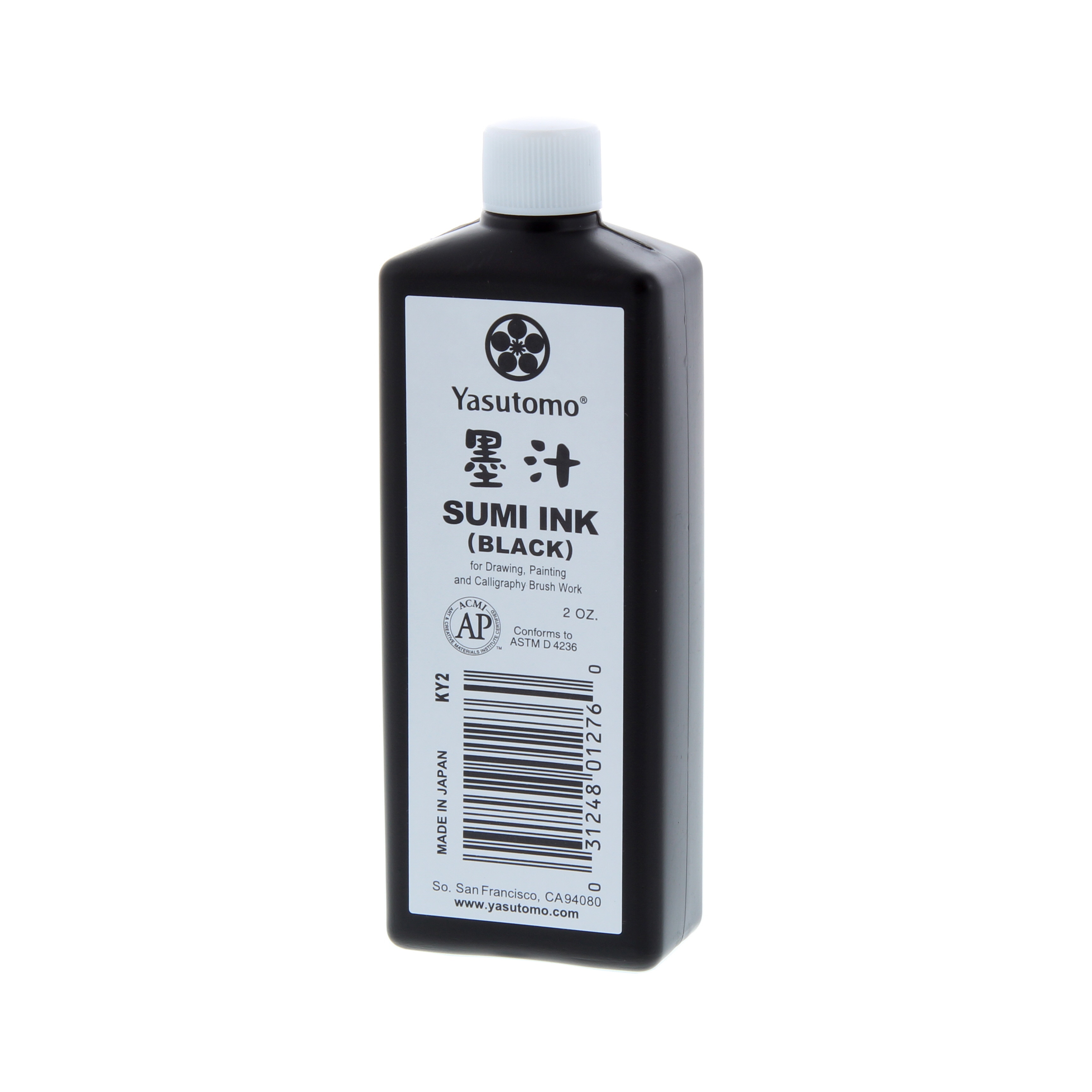 Yasutomo Liquid Sumi Ink, 2 oz., Black