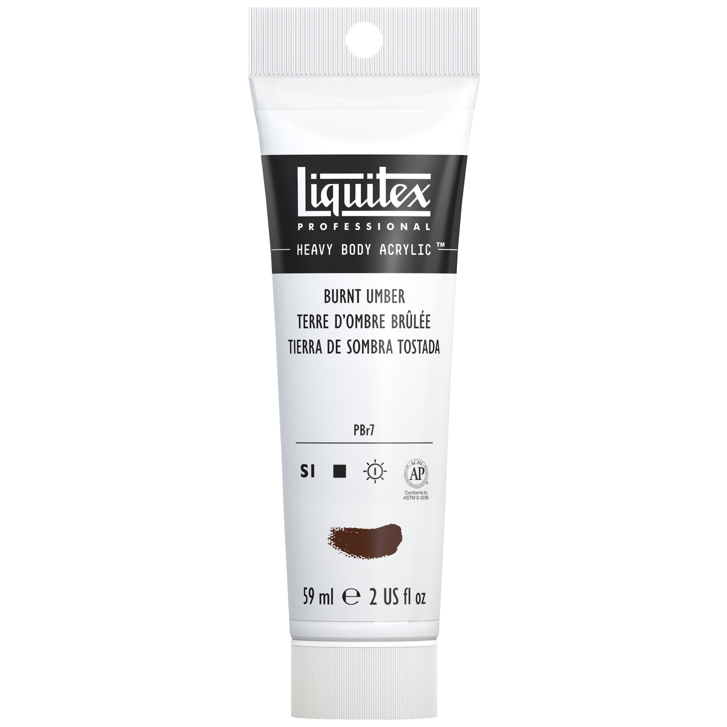 Liquitex Professional Heavy Body Acrylic Color, 2 oz. Tube, Burnt Umber