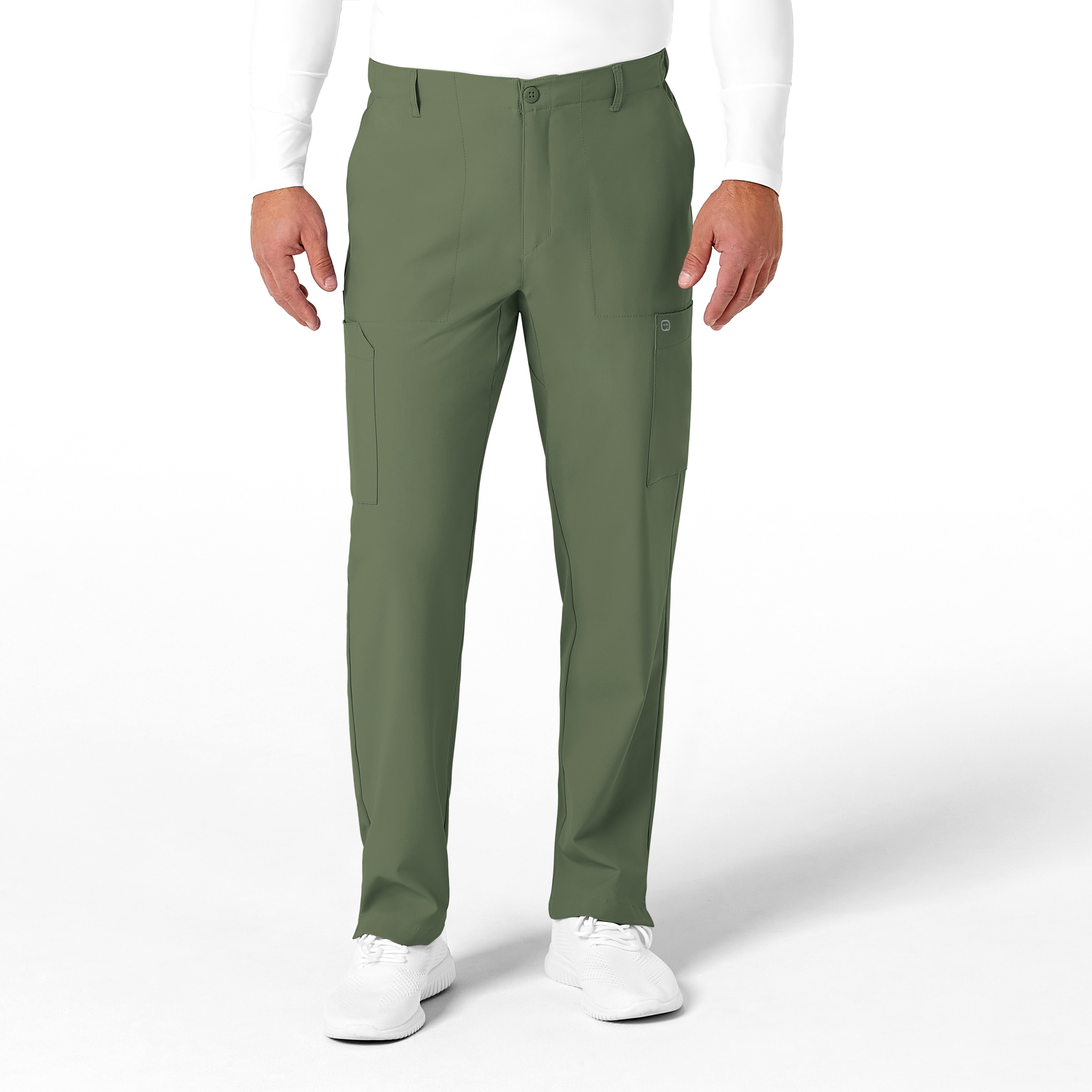 WonderWink W123 Men's Flat Front Cargo Scrub Pant, 5355