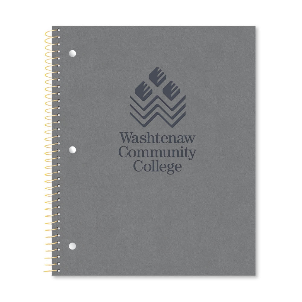 Roaring Premium 1 Subject Notebook 8.5x11 College Ruled 20lb Paper Impressions Leatherette Burnish Cover