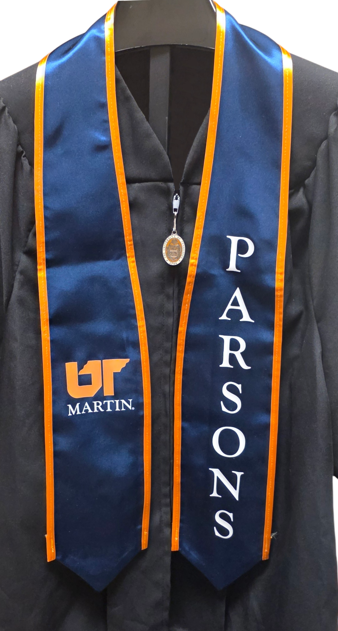 UNIV OF TN MARTIN OH SATIN PARSONS STOLE NAVY CLASSIC