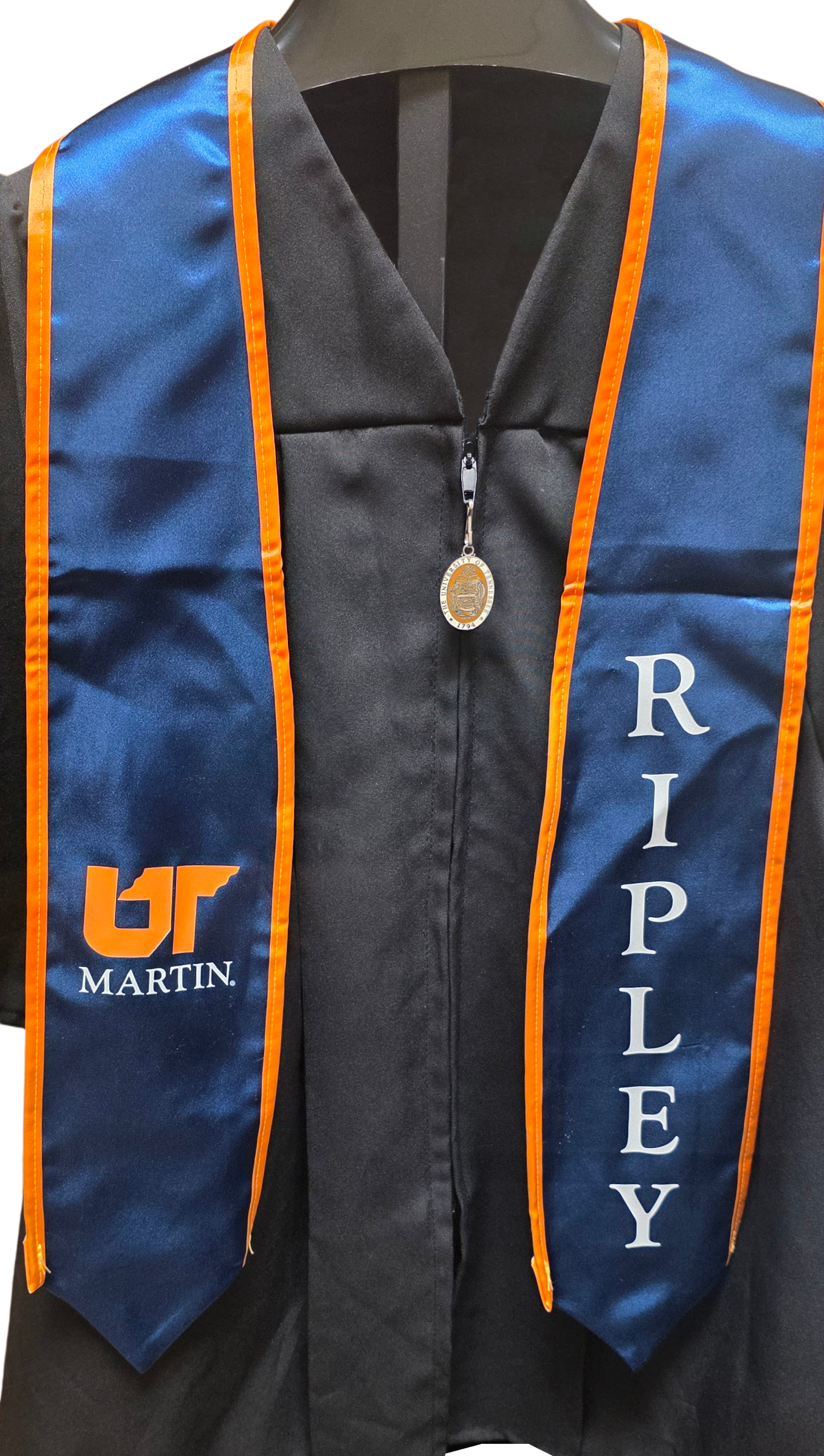 UNIV OF TN MARTIN OH SATIN RIPLEY STOLE NAVY CLASSIC