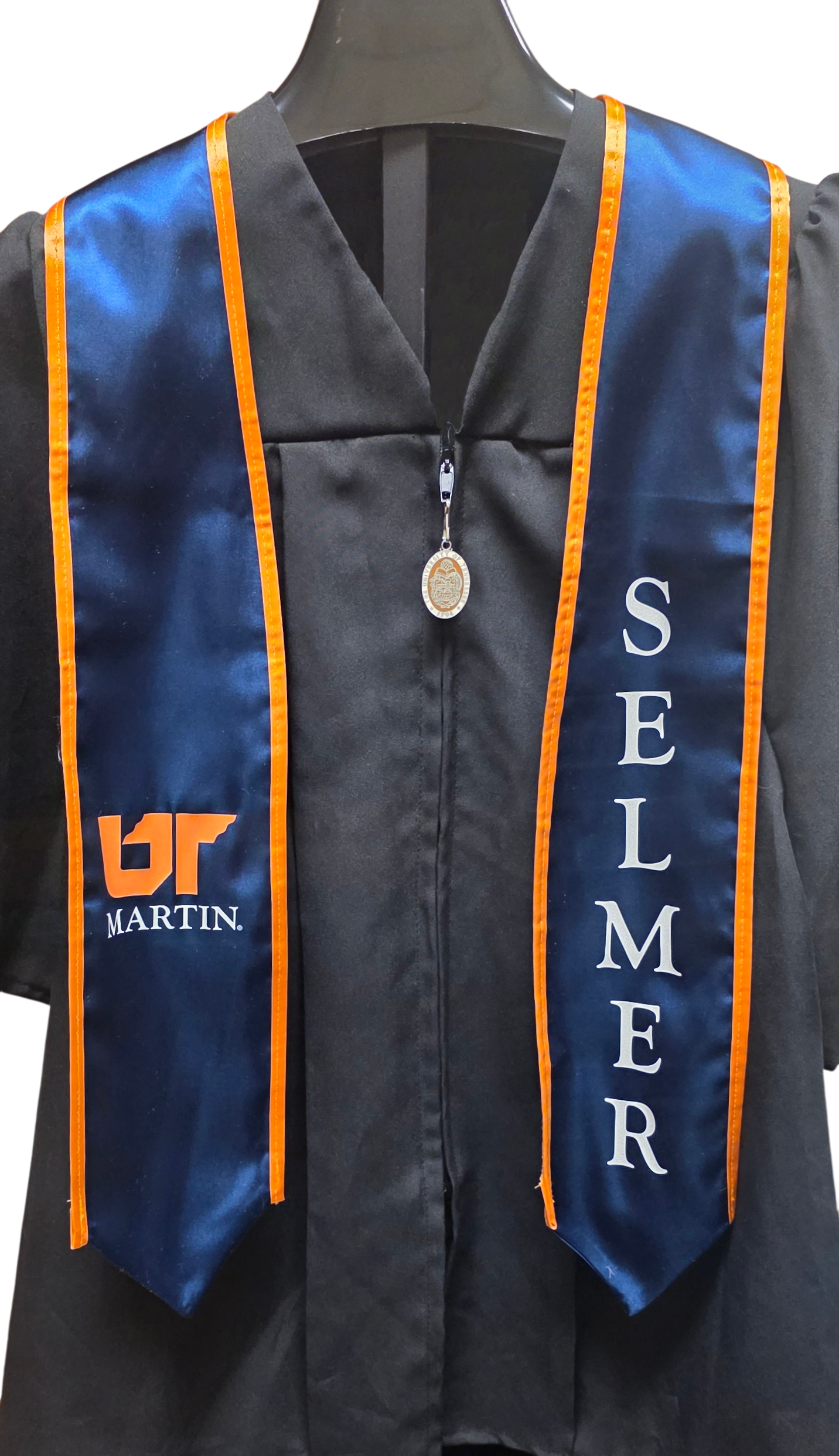 UNIV OF TN MARTIN OH SATIN SELMER STOLE NAVY CLASSIC