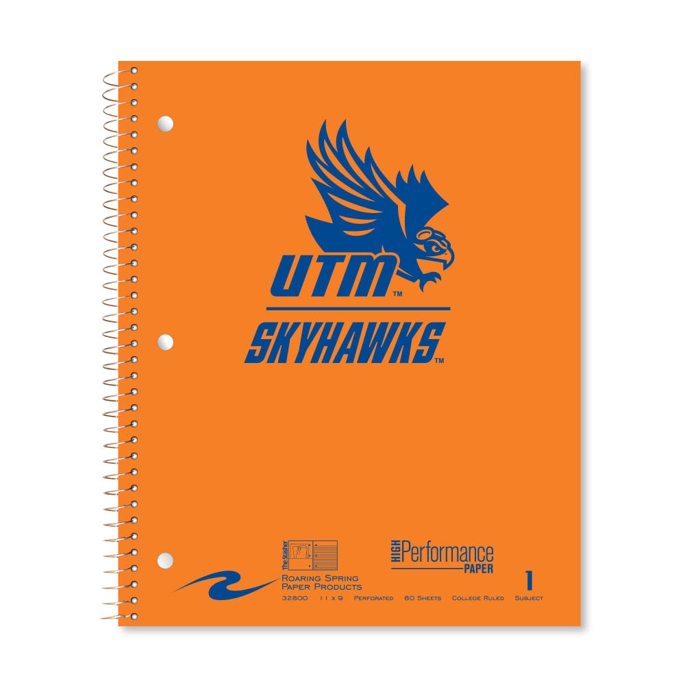 Roaring Premium 1 Subject Notebook, 8.5x11 College Ruled 20lb Paper, Pressboard Foil Cover