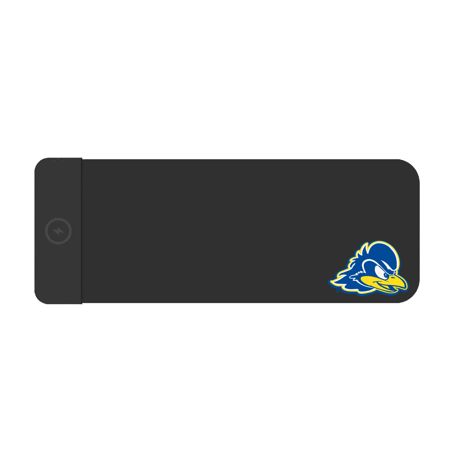 University of Delaware Cloth Wireless Charging Desk Mat, Black, Classic V1