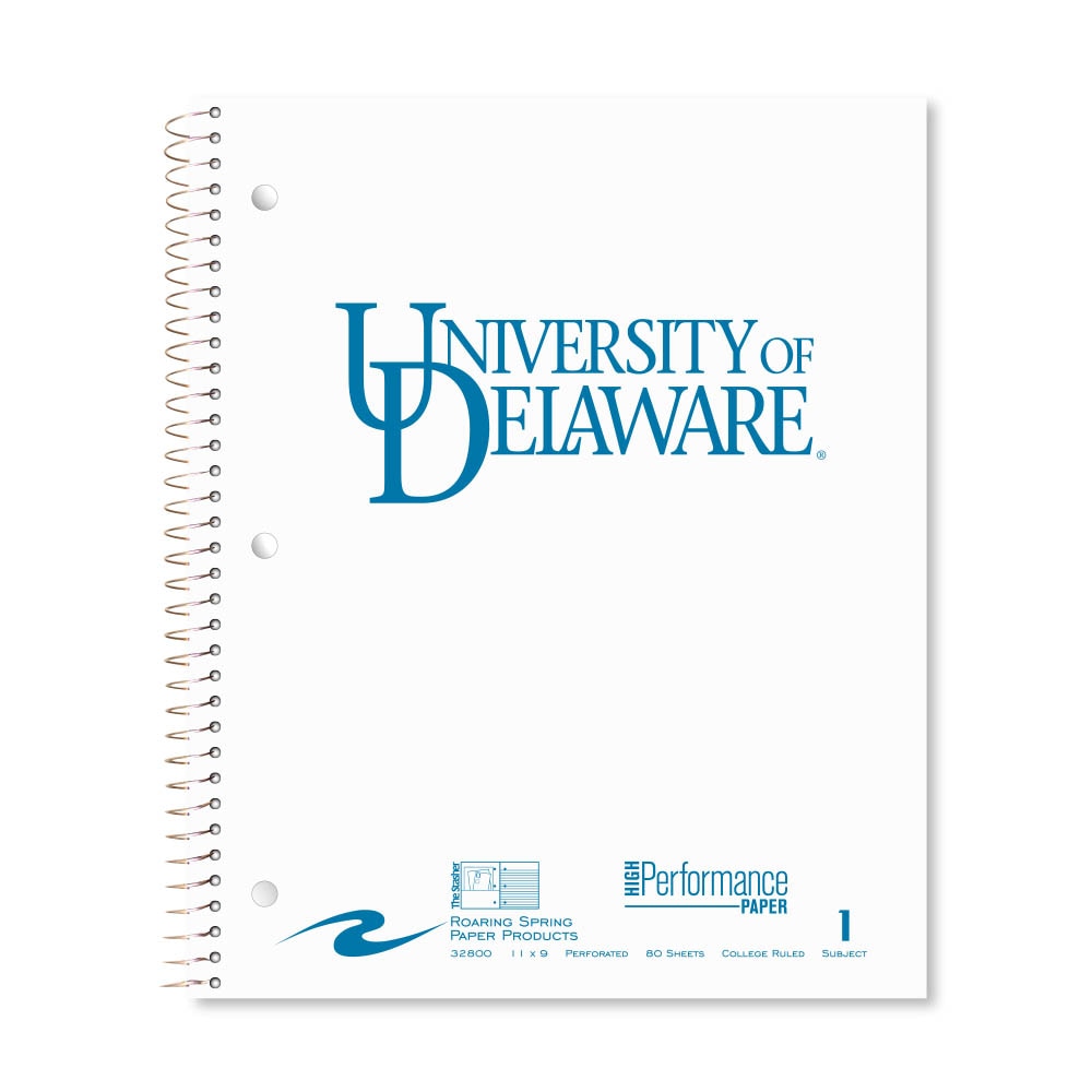 Roaring Premium 1 Subject Notebook, 8.5x11 College Ruled 20lb Paper, Pressboard Foil Cover