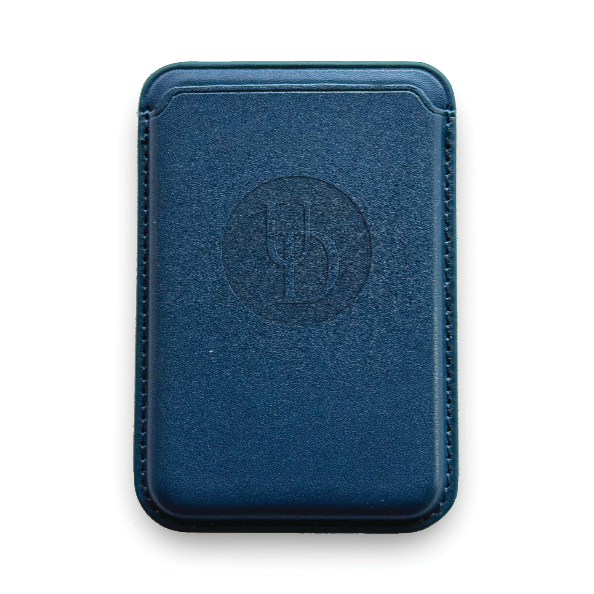 Monaco Leather Cellphone ID wallet with MagSafe Navy