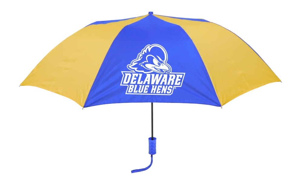 Delaware Blue Hens "The Sport" 2-Tone Emblematic Umbrella Automatic Folding 48" Coverage