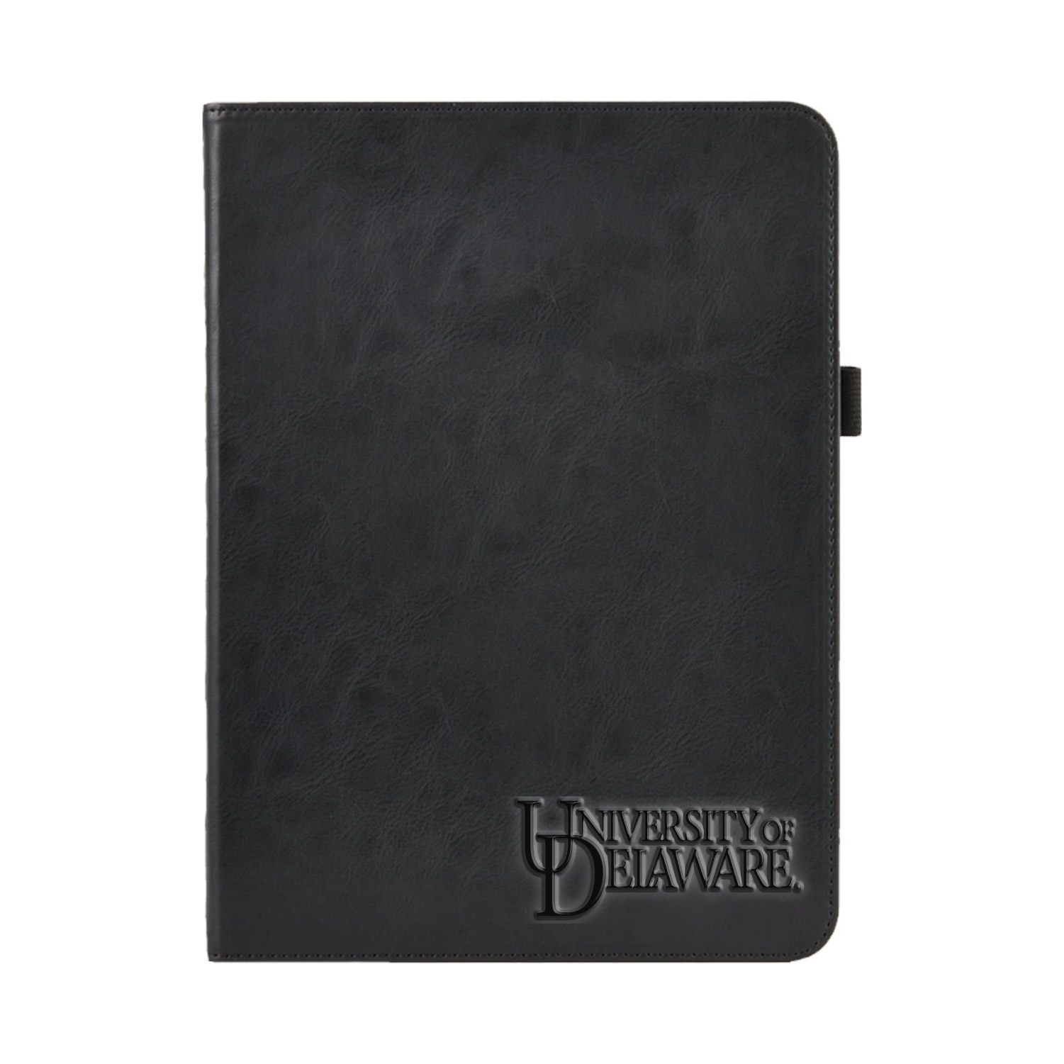 University of Delaware V2 Black Leather Folio Tablet Case, Alumni V2 - iPad (9th gen)