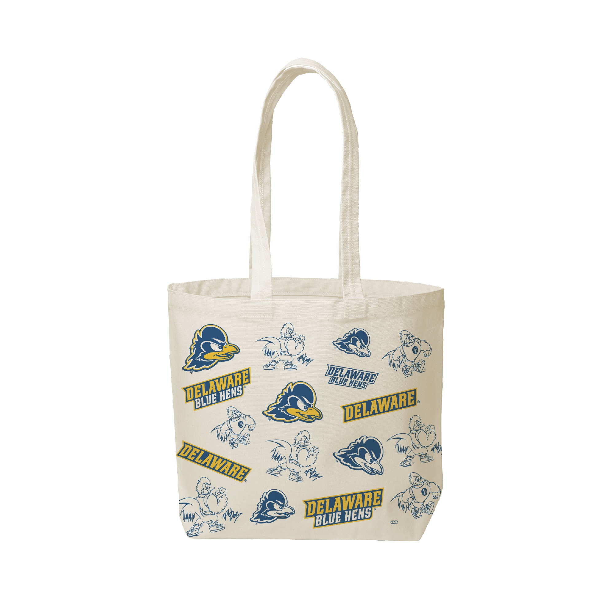 Delaware Blue Hens Canvas Tote