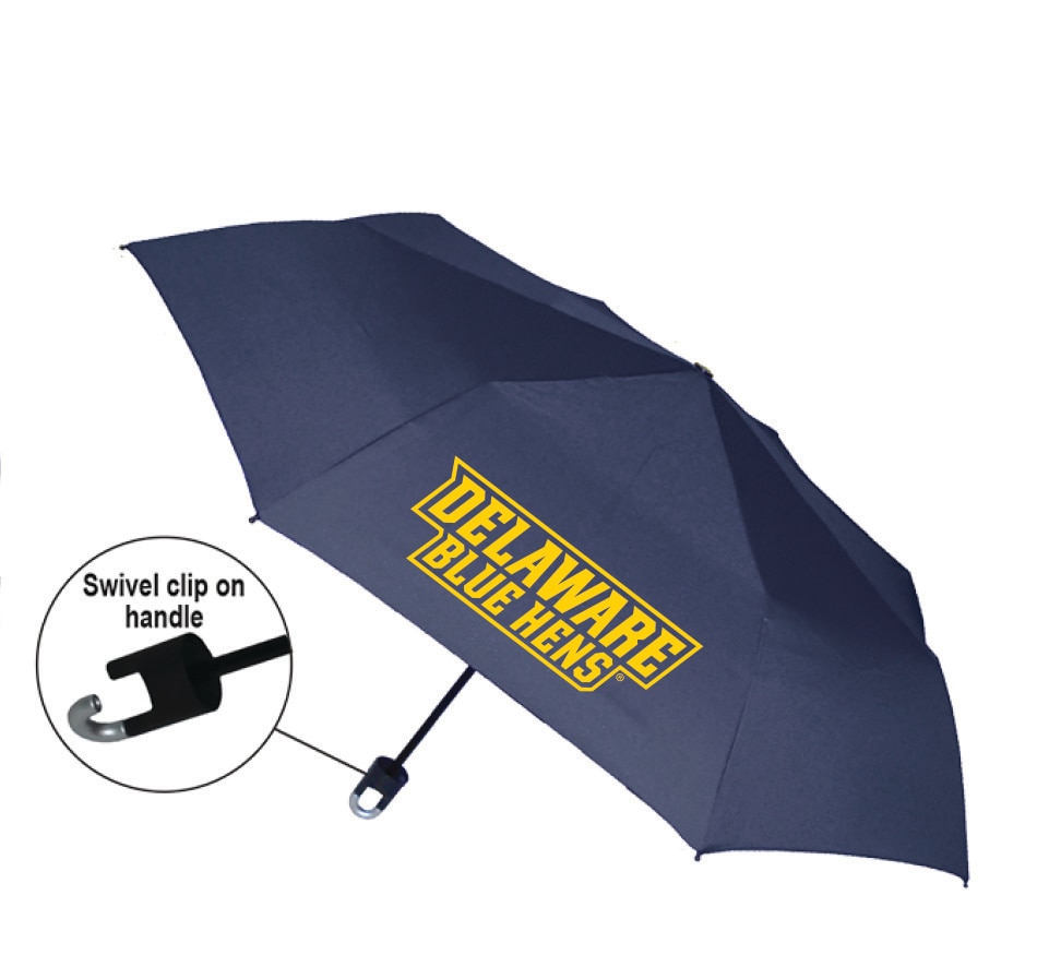 "Storm Clip" Mini Folding Emblematic Solid Umbrella 42" Coverage