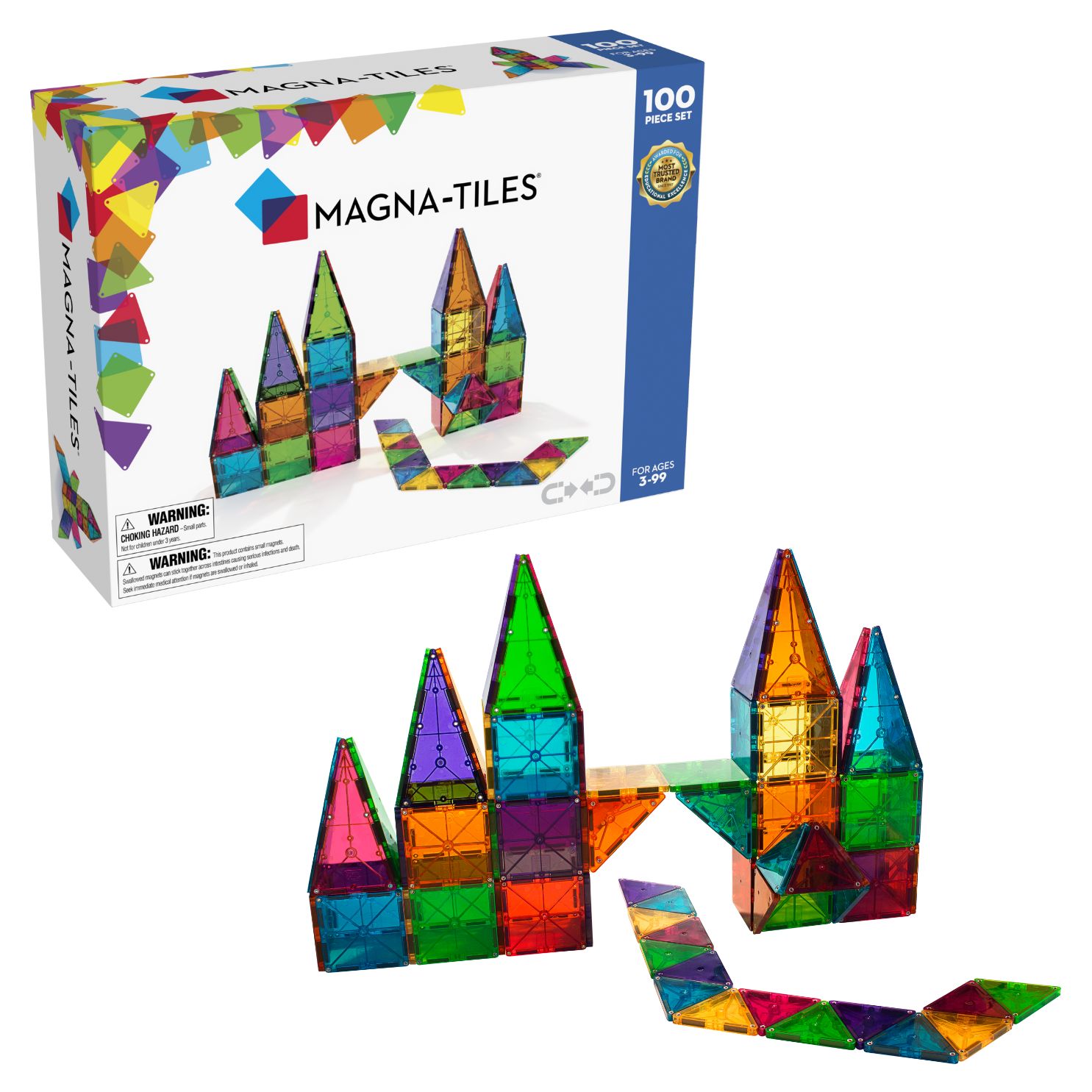Magna-Tiles 100-Piece Starter Set
