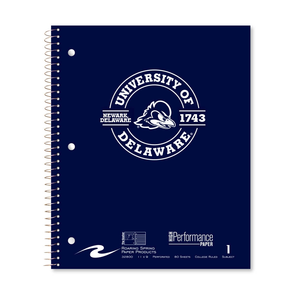 Roaring Premium 1 Subject Notebook, 8.5x11 College Ruled 20lb Paper, Pressboard Foil Cover