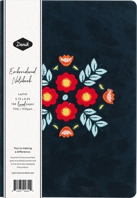 Denik Evelynn Embroidered Journal