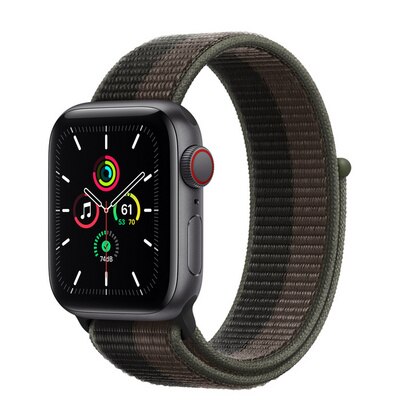 Apple Watch SE GPS + Cellular 40mm Space Gray Aluminum Case with  