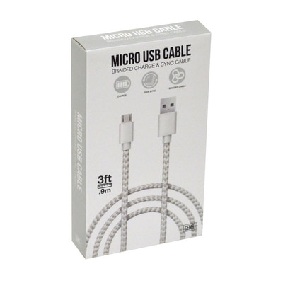 GEMS Micro USB Cable WHITE