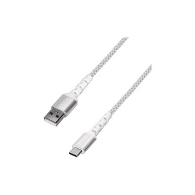 iHome 6' Nylon Braided USB-C to USB-C Cable White