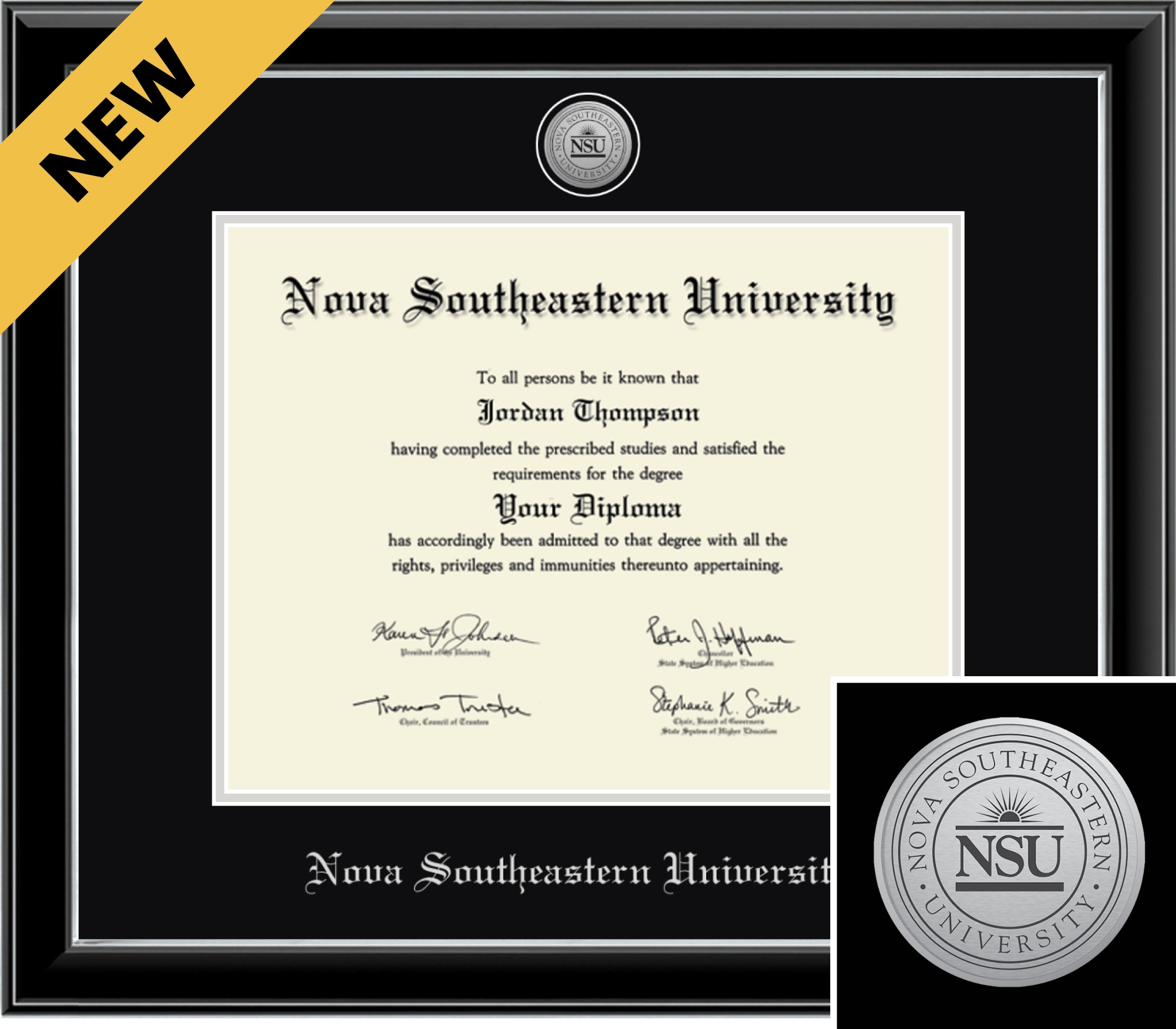 Church Hill Classics Onyx 11x14 Black Diploma Frame