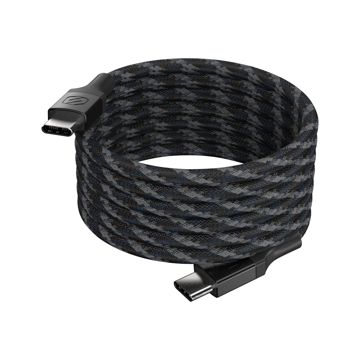 Scosche STRIKELINE Magnetic Braided Power Delivery USB Cable C to C- Black