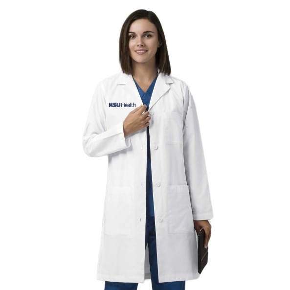 BN 298 NSU F Wht Resident Coat Faculty Audio Universal