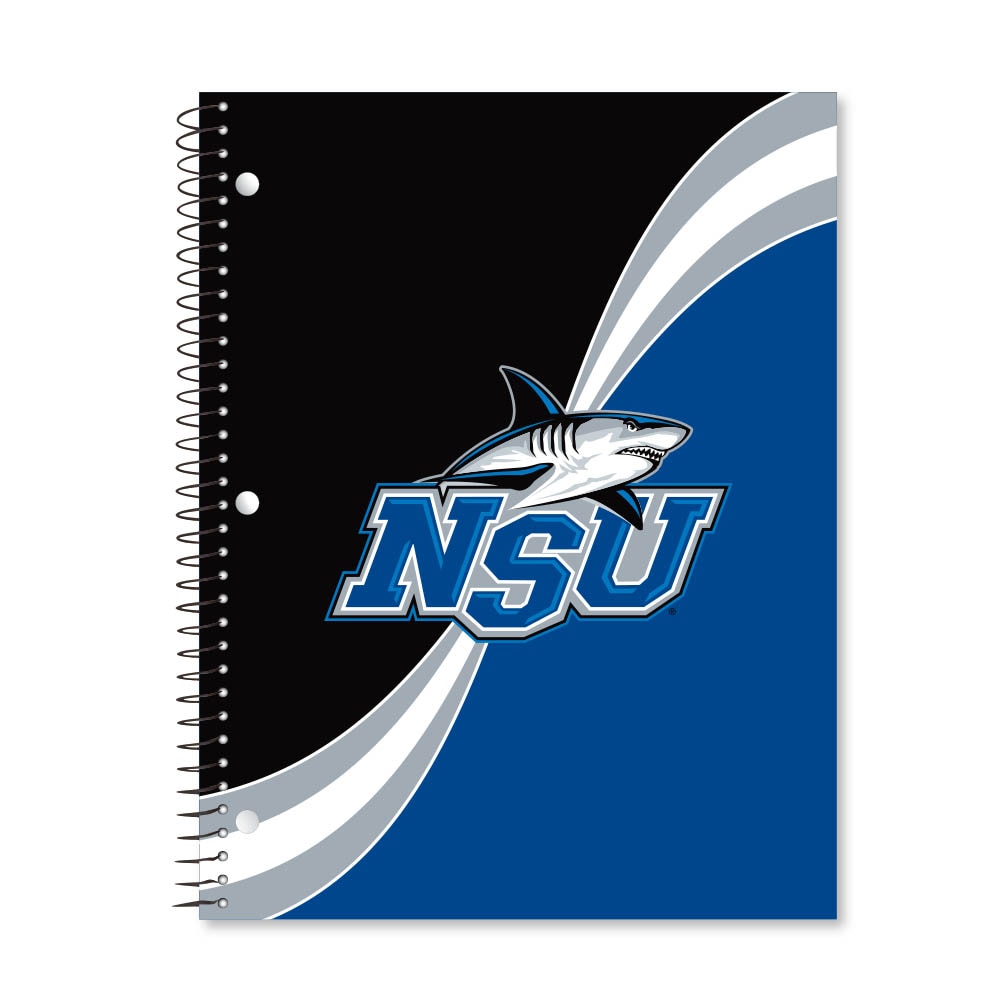 Digi Curve Divide 1 Subject 11"x8.5" 70 Count College Ruled Spiral Notebook