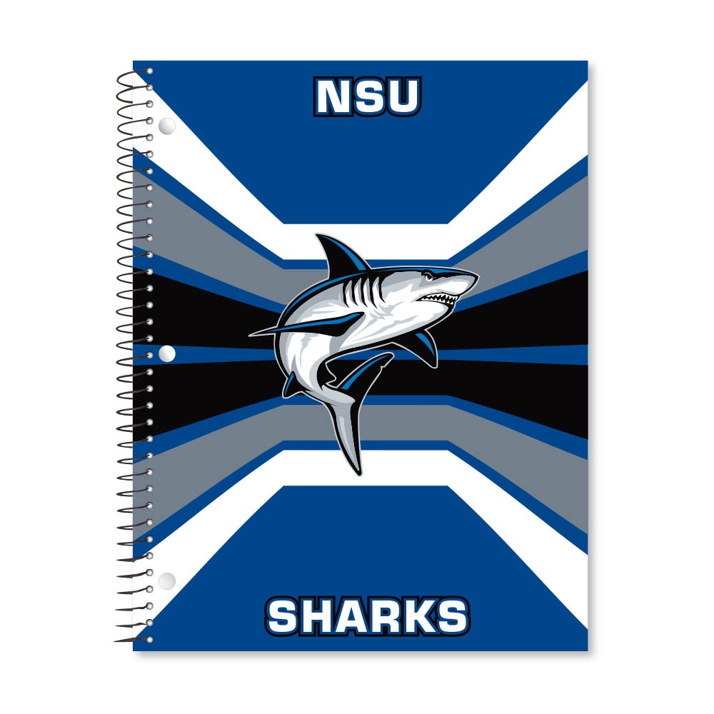 Digi Color Warp 1 Subject 11"x8.5" 70 Count College Ruled Spiral Notebook